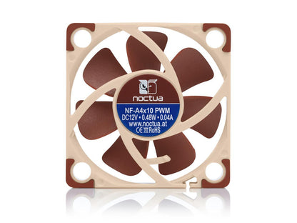 Noctua Nf-A4X10 Pwm, Premium Quiet Fan, 4-Pin (40X10Mm, Brown)