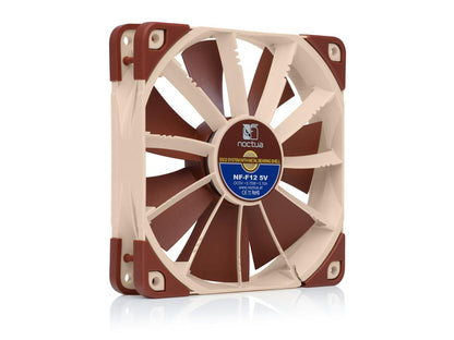 Noctua Nf-F12 5V, Premium Quiet Fan With Usb Power Adaptor Cable, 3-Pin, 5V Version (120Mm, Brown)