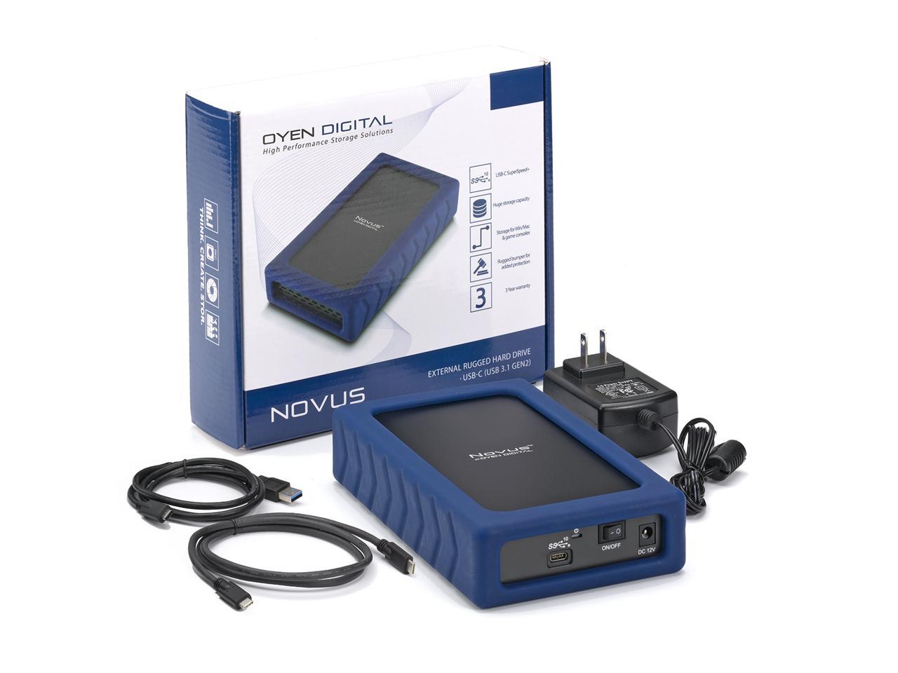 Novus 2Tb External Usb-C (3.1,Gen2) Rugged Desktop Hard Drive