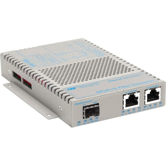 Omniconverter 10/100/1000 Poe+ Gigabit Ethernet Fiber Media Converter Switch Rj45 Sfp Wide Temp