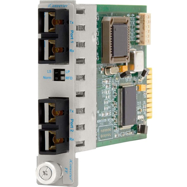 Omnitron Systems Iconverter 10Ff Multimode To Single Mode Fiber Transceiver