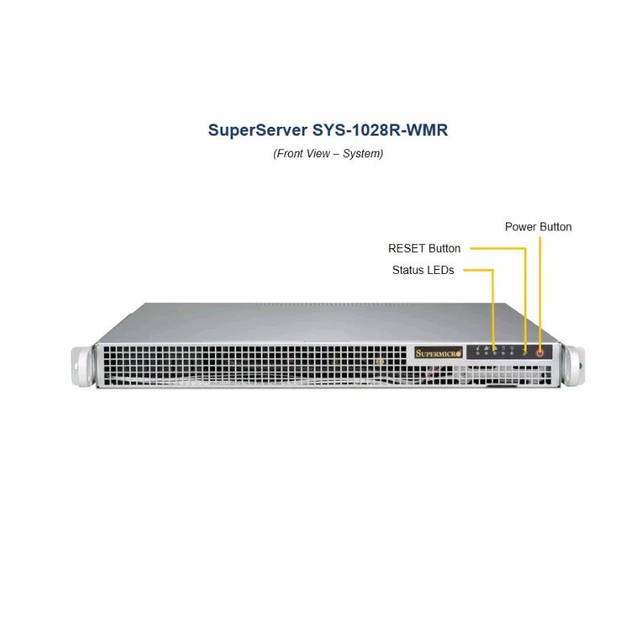 Openbox!!! Supermicro Superserver Sys-1028R-Wmr Open Box Dual Lga2011 400W 1U Rackmount Server Barebone System