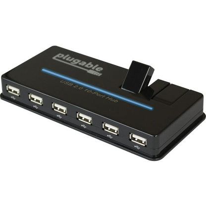 Plugable Usb2-Hub10C2 10 Port,Usb 2.0 Hub W/ 20W Pd