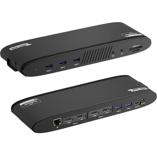 Plugable Usbc Dual 4K Dock 100W,Usb-C Dual 4K Docking Station 100W