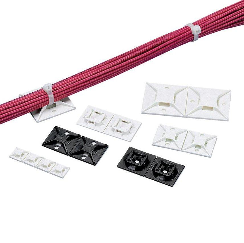 Panduit Abm4H-A-T Cable Tie Mount White Nylon 200 Pc(S)