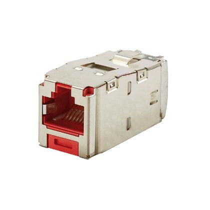 Panduit Cjs688Tgrdy Wire Connector Rj-45 Metallic, Red