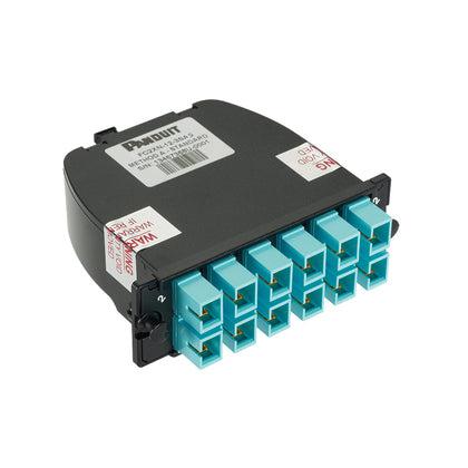 Panduit Fc2Xo-12-10B1 Fibre Optic Adapter Lc/Mpo 1 Pc(S) Aqua Colour, Black