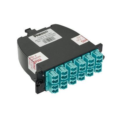 Panduit Fc2Xo-24-10B2 Fibre Optic Adapter Lc/Mpo 1 Pc(S) Aqua Colour, Black