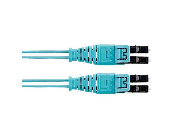 Panduit Fx2Erq1Q1Snf002 Fibre Optic Cable 0.61 M Lc Ofnr Om3 Aqua Colour