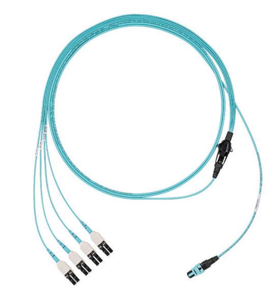 Panduit Fx8Rl7Nusqnm014 Fibre Optic Cable 14 M Panmpo Lc Om3 Aqua Colour