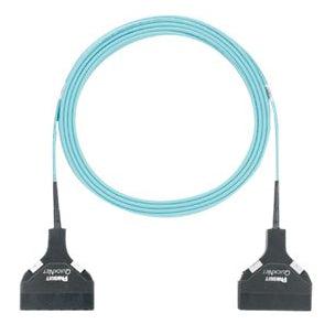 Panduit Fxtslxnxnsnm005 Fibre Optic Cable 5 M 12X Lc Om3 Aqua Colour