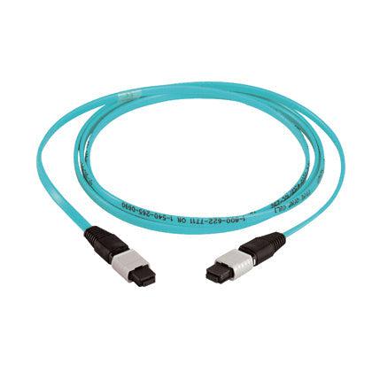 Panduit Fz12D5-5M2Y Fibre Optic Cable 2 M Mpo Ofnp Om4 Aqua Colour