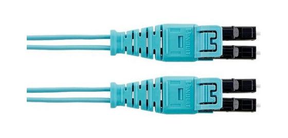 Panduit Fz2Epq1Q1Nnm012 Fibre Optic Cable 12 M 2X Lc Om4 Aqua Colour