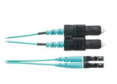 Panduit Fz2Erlnsnsnf020 Fibre Optic Cable 6.1 M 2X Sc 2X Lc Om4 Aqua Colour