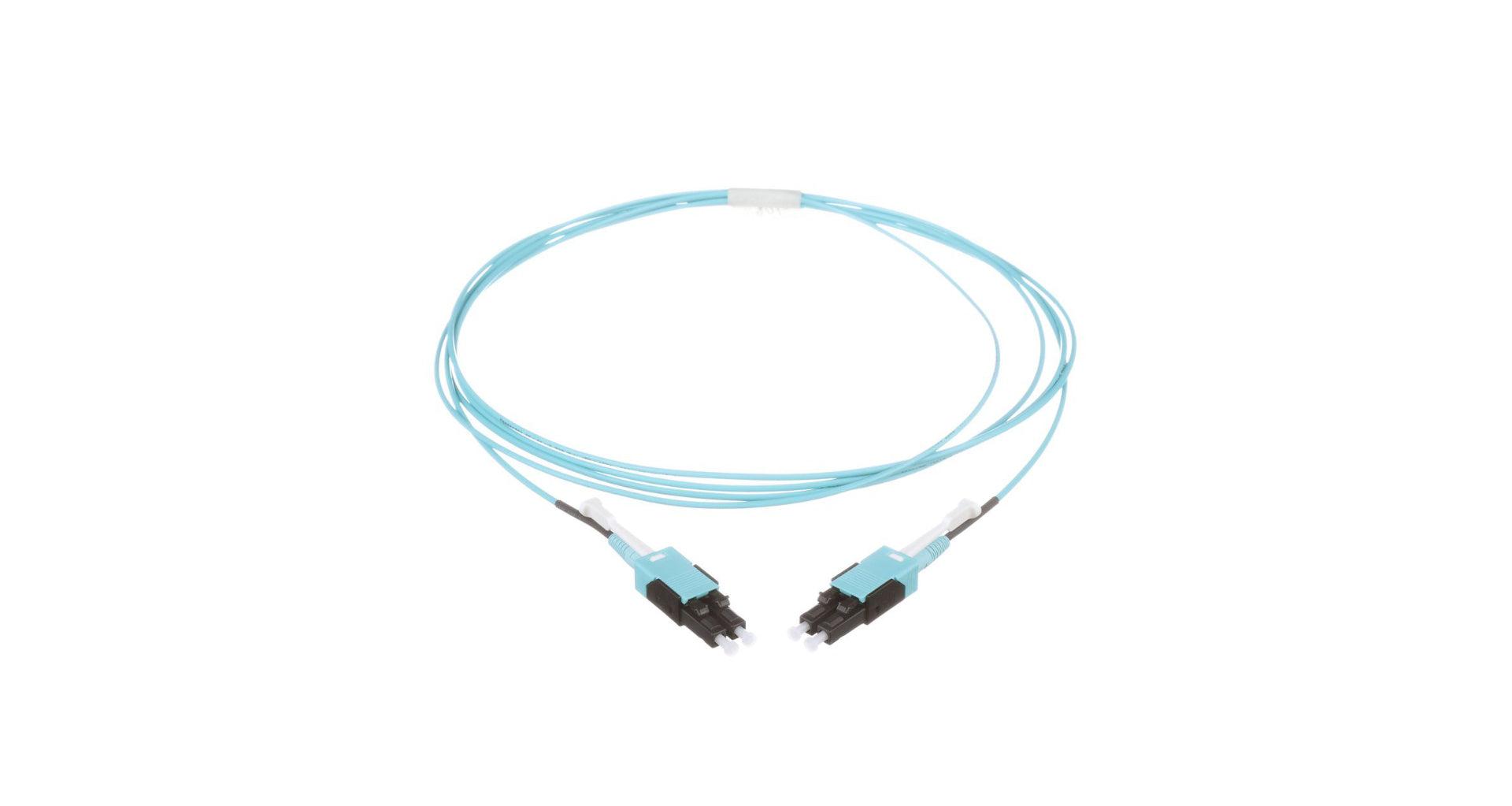 Panduit Fz2Rlununnnm004 Fibre Optic Cable 4 M Lc Om4 Aqua Colour