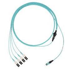 Panduit Fz8Rl7Nusqnm002 Fibre Optic Cable 2 M Panmpo 4X Lc Om4 Aqua Colour