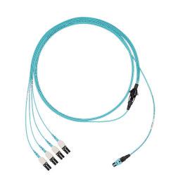 Panduit Fz8Rl7Nusqnm011 Fibre Optic Cable 11 M Panmpo 4X Lc Om4 Aqua Colour