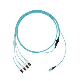 Panduit Fz8Rp7Nusqnf009 Fibre Optic Cable 2.74 M Panmpo 4X Lc Om4 Aqua Colour