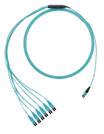 Panduit Fztrl8Nqsonm007 Fibre Optic Cable 7 M Panmpo 12X Lc Om4 Aqua Colour