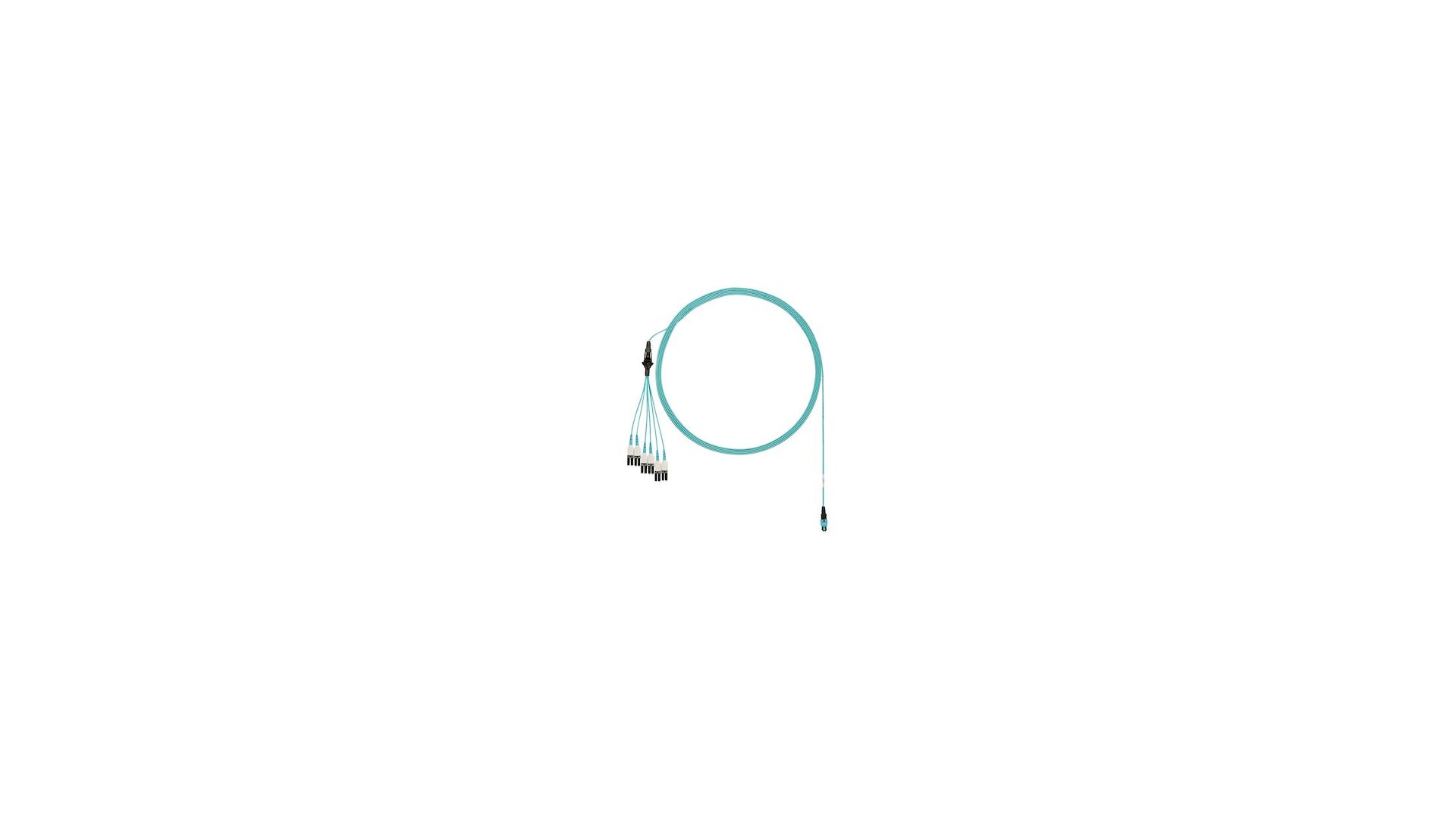 Panduit Fztrl8Nuhsnm001 Fibre Optic Cable 1 M Panmpo Lc Om4 Aqua Colour