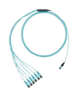 Panduit Fztrp8Nqsonf003 Fibre Optic Cable 0.9 M Panmpo Lc Ofnp Om4 Aqua Colour