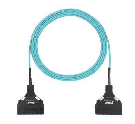 Panduit Fztslxnxnsnm025 Fibre Optic Cable 5 M Lc Ofnp Om4 Aqua Colour