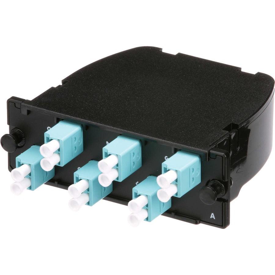 Panduit Fc2Xn-12-10U Fibre Optic Adapter Lc/Mpo 1 Pc(S) Aqua Colour, Black