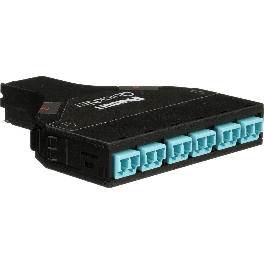 Panduit Fqsa-12-10As Fibre Optic Adapter Lc/Mpo 1 Pc(S) Aqua Colour, Black