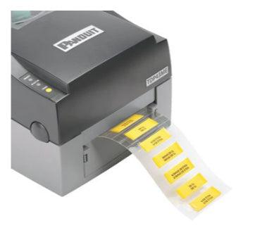 Panduit H100X165H2T-2 Printer Label Wood, Yellow