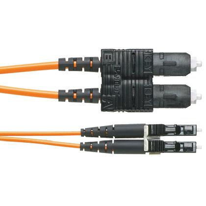 Panduit Nkfpx2Erlssm003 Fibre Optic Cable 3 M Lc Sc Cmr Om3 Aqua Colour, Blue