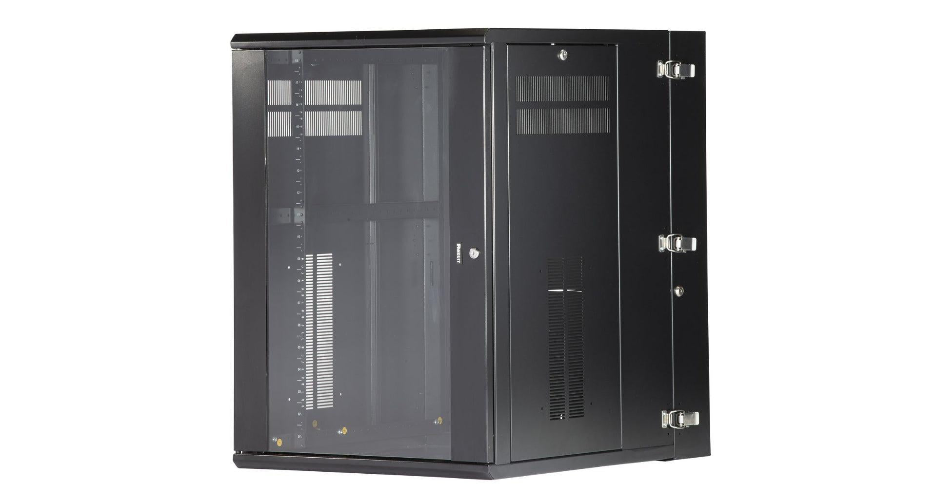 Panduit Pzwmc1830W Rack Cabinet 18U Wall Mounted Rack Black