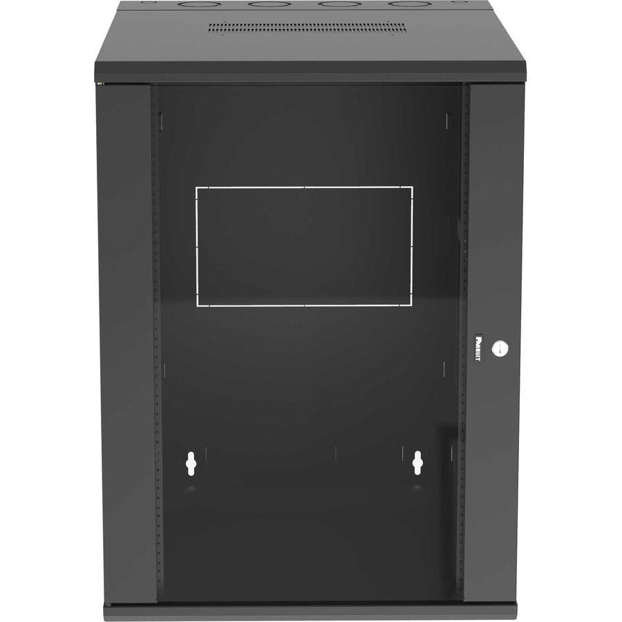 Panduit Pzwmc1830W Rack Cabinet 18U Wall Mounted Rack Black