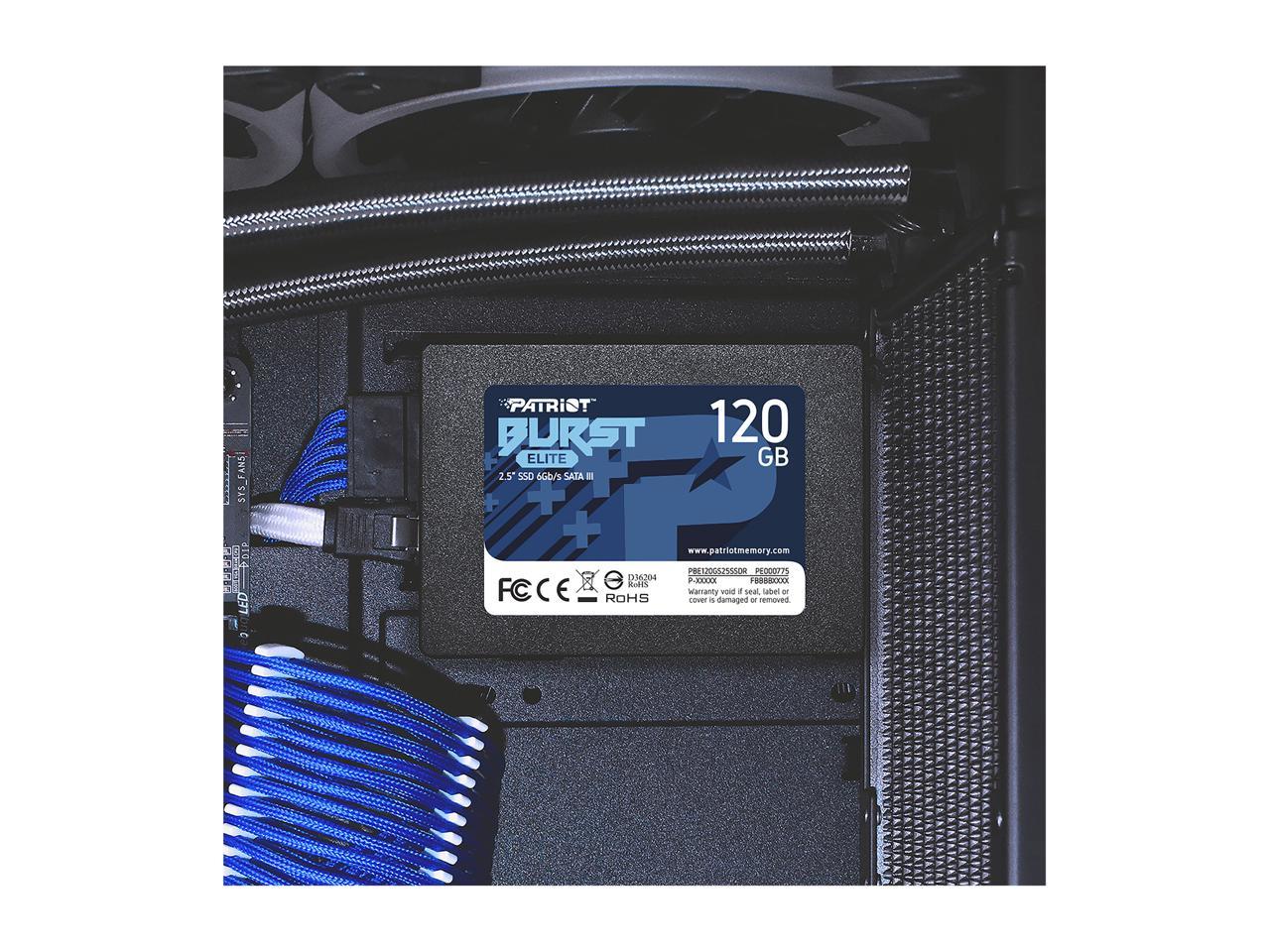 Patriot Burst Elite 2.5" 120Gb Sata Iii Internal Solid State Drive (Ssd) Pbe120Gs25Ssdr