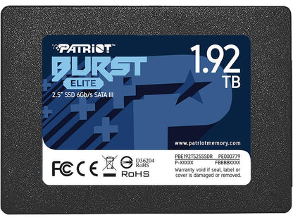 Patriot Burst Elite 2.5" 1.92Tb Sata Iii Internal Solid State Drive (Ssd) Pbe192Ts25Ssdr