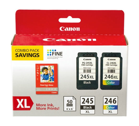 Pg-245Xl/Cl-246Xl Photo Paper,50Sheet F/Mg2420 Mg2924 Ip2820