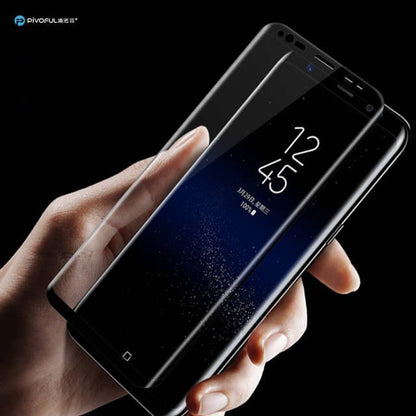 Pivoful Piv-S8Ftgb S8 Full Size 3D Tempered Glass Film (Black)