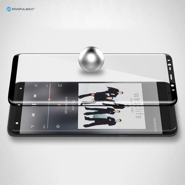 Pivoful Piv-S8Ftgb S8 Full Size 3D Tempered Glass Film (Black)