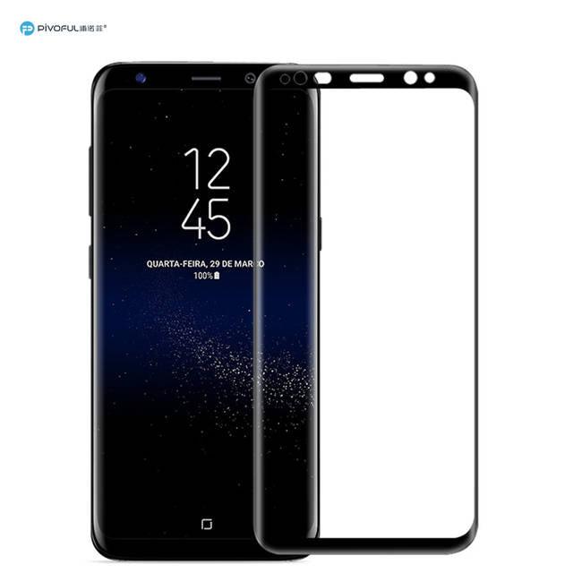 Pivoful Piv-S8Ftgb S8 Full Size 3D Tempered Glass Film (Black)