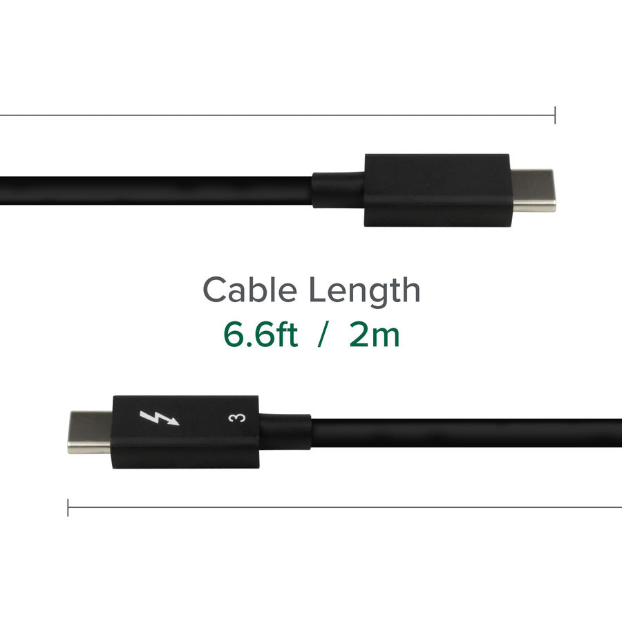 Plugable Tbt3-20G2M Tbt3 Cable,20Gbps - 100W Charging