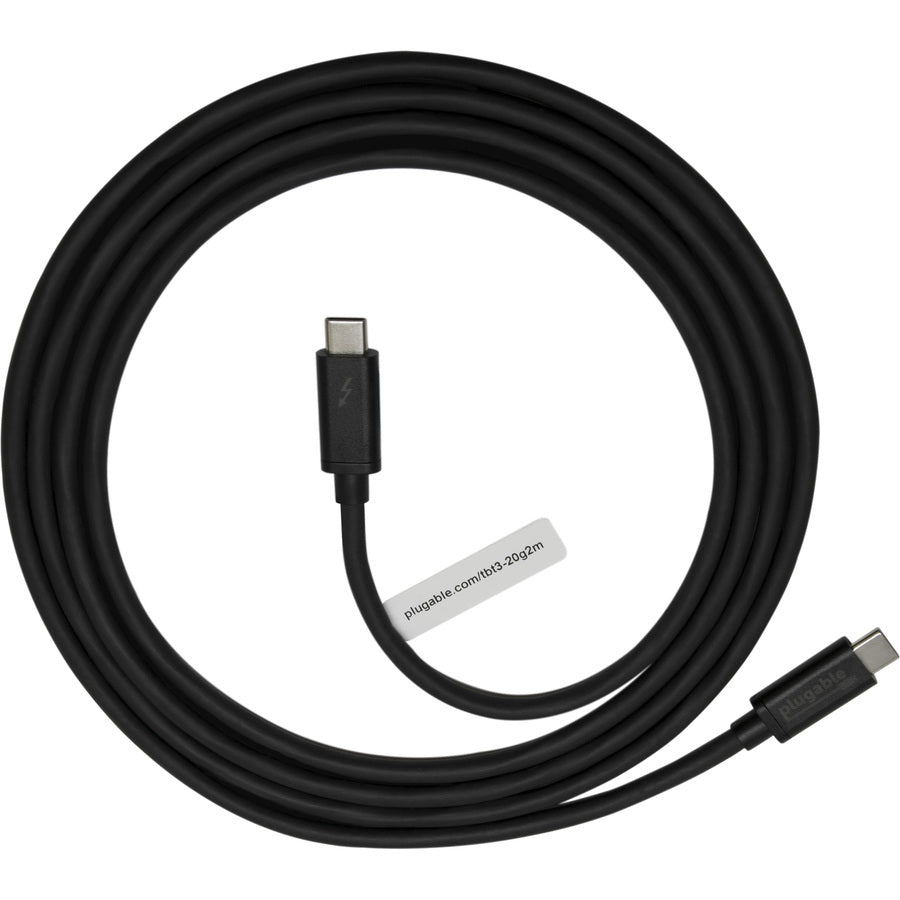 Plugable Tbt3-20G2M Tbt3 Cable,20Gbps - 100W Charging