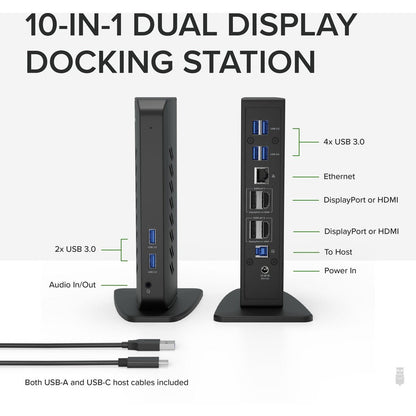 Plugable Ud-6950Z Usb 3.0 &,Usbc Dual 4K Display Dock