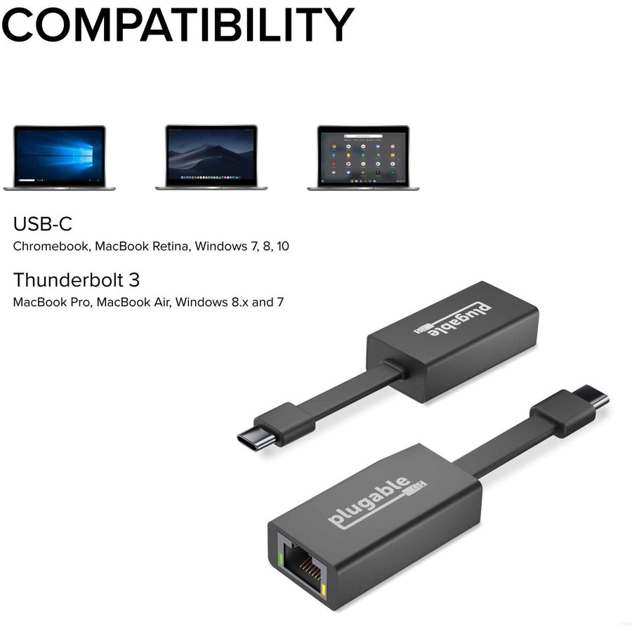 Plugable Usbc-Te1000 Usb C To,Ethernet Adapter