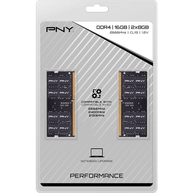 Pny Mn16Gk2D42666 Memory Module 16 Gb 2 X 8 Gb Ddr4 2666 Mhz