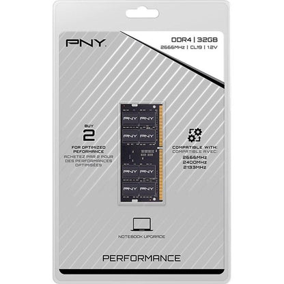 Pny Mn32Gsd42666 Memory Module 32 Gb 1 X 32 Gb Ddr4 2666 Mhz