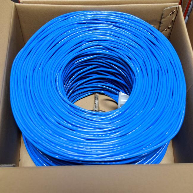 Premiertek Cat6 Bulk Cable 1000Ft (Blue)