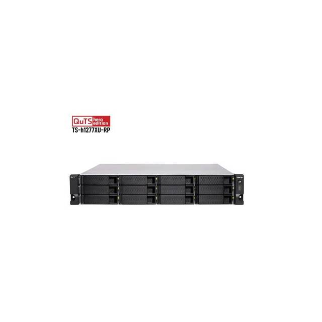 Qnap Ts-H1277Xu-Rp-3700X-128G-Us Amd Ryzen 7 3700X 3.6Ghz 128Gb Ddr4 12-Bay 2U Rackmount Quts Hero Nas