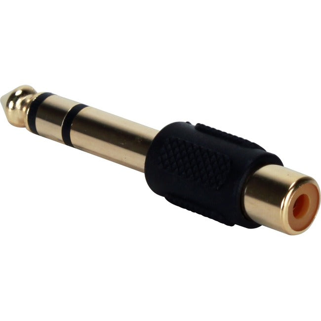 Qvs Rca Female To 1/4 Male Audio Stereo Adaptor