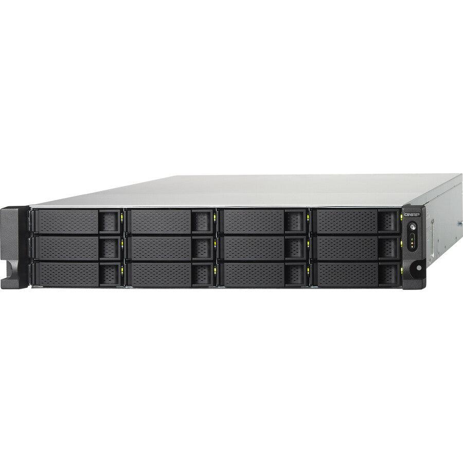 Qnap Ts-1232Xu Nas Rack (2U) Ethernet Lan Aluminium, Black Alpine Al-324