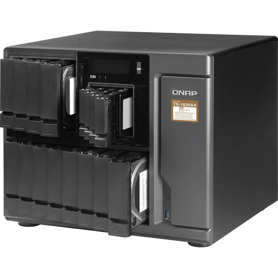 Qnap Ts-1635Ax Nas Tower Ethernet Lan Black