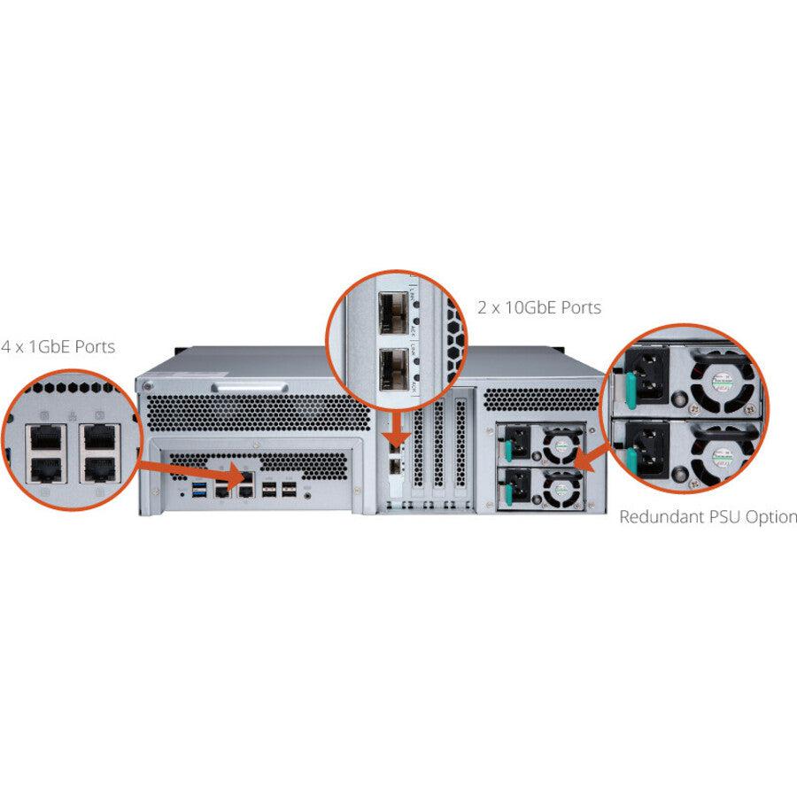 Qnap Ts-1673U-Rp Nas Rack (3U) Ethernet Lan Black Rx-421Nd